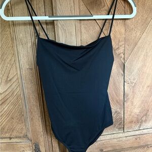 Zara Black Squareneck Bodysuit